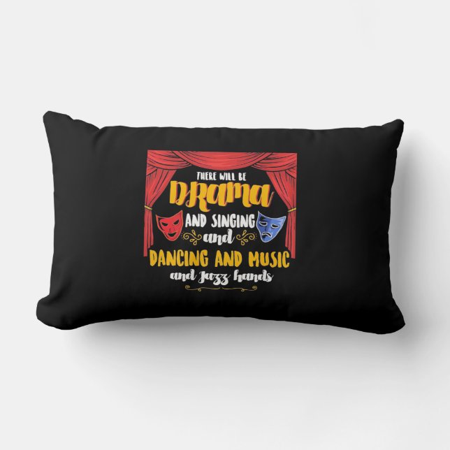 Coussin Rectangle Théâtre Il y aura un drame (Recto)