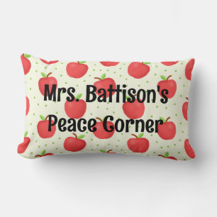 Coussin Rectangle thème de la pomme, coutume, Coin de lecture de l'e