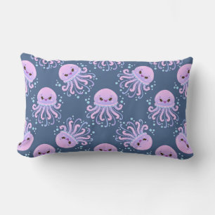Coussin Rectangle Thème sous-marin de méduses mignonnes pour chambre