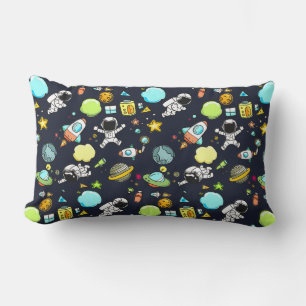Coussin Rectangle Thème spatial cool - Astronauts & Rocket Ships