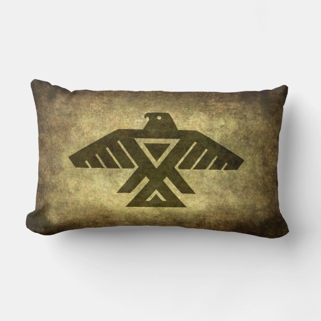 Coussin Rectangle Thunderbird - emblème des personnes d'Anishinabe (Recto)