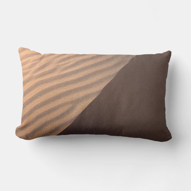 Coussin Rectangle Tissu à rayures blanches et noires (Recto)