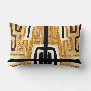 Coussin Rectangle Tissu Kuba africain