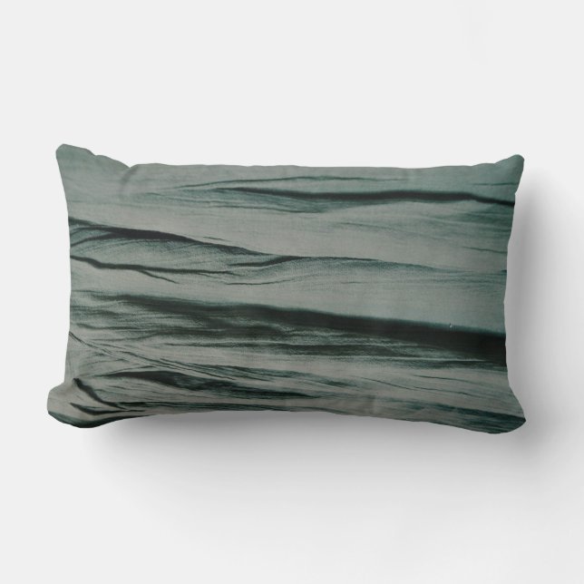 Coussin Rectangle Tissu rayé blanc et noir (Recto)