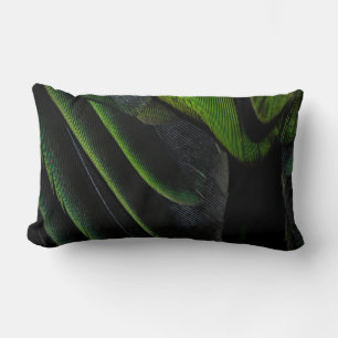Coussin Rectangle Tissu vert et noir