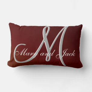 Coussin Rectangle Tonton de Terre rouge 3d Monogramme