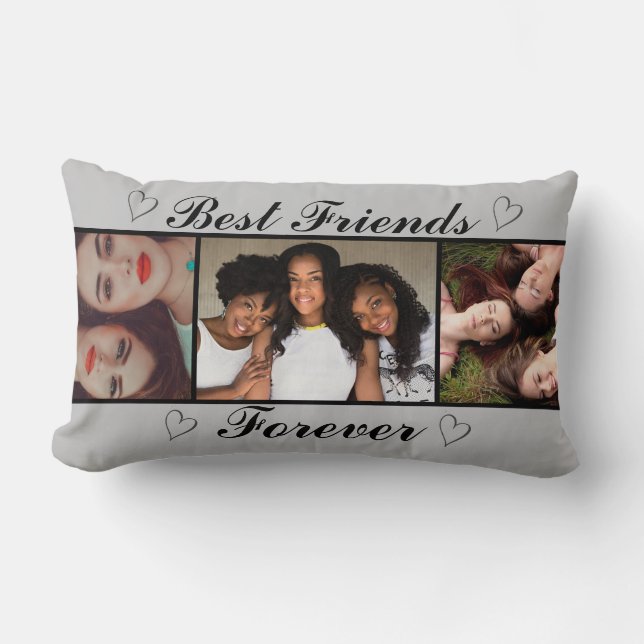 Coussin Rectangle Top tendance des meilleurs amis pour toujours 3 Ph (Recto)