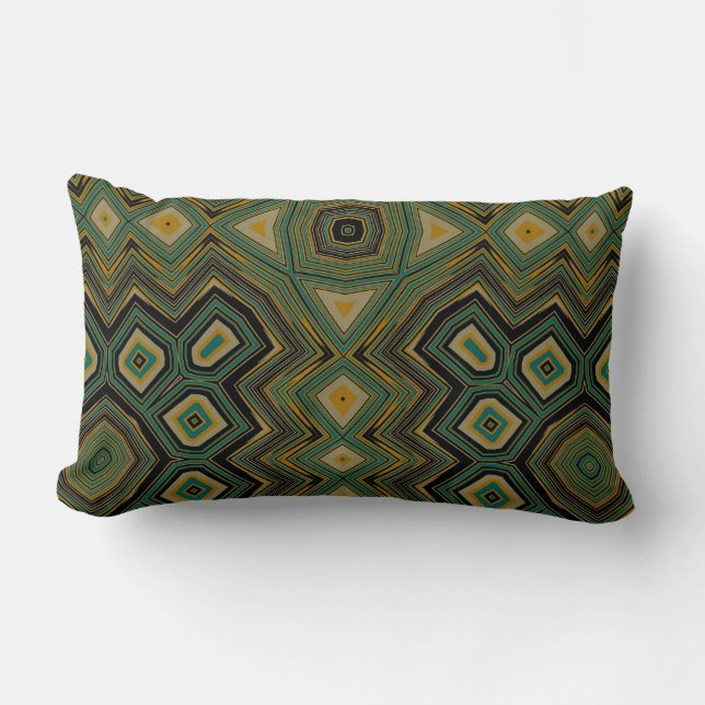 Coussin Rectangle Tortue géométrique (Recto)