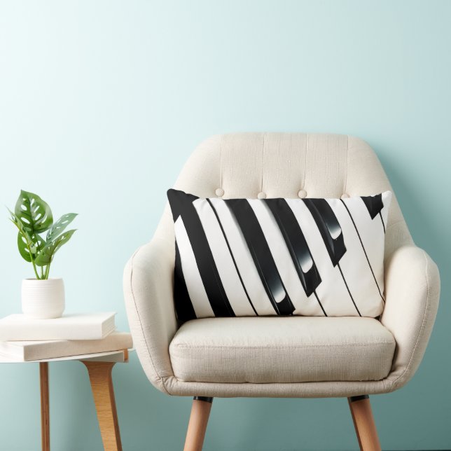 Coussin Rectangle Touches de piano (Chaise)