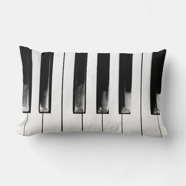 Coussin Rectangle Touches de piano anciennes (Recto)
