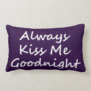 Coussin Rectangle Toujours M'Embrasser Bonne nuit