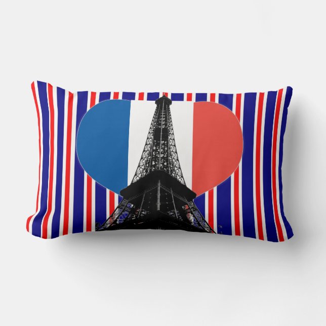 Coussin Rectangle Tour Eiffel (Recto)