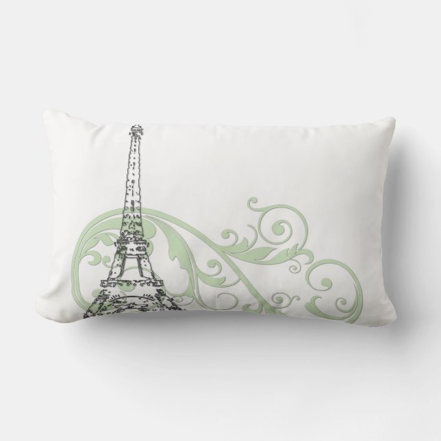 Coussin Rectangle Tour Eiffel (Recto)