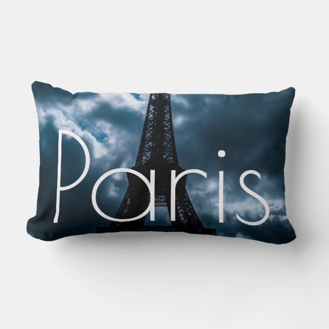 Coussin Rectangle Tour Eiffel Paris France Voyage (Recto)