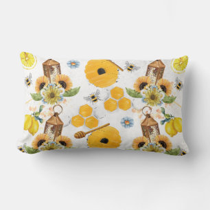 Coussin Rectangle Tournesol de Garden Bee