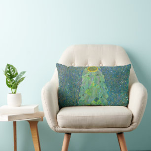 Coussin Rectangle Tournesol de Klimt, Art Nouveau Fleurs Vintage