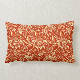 Coussin Rectangle Tournesols de William Morris, mandarine