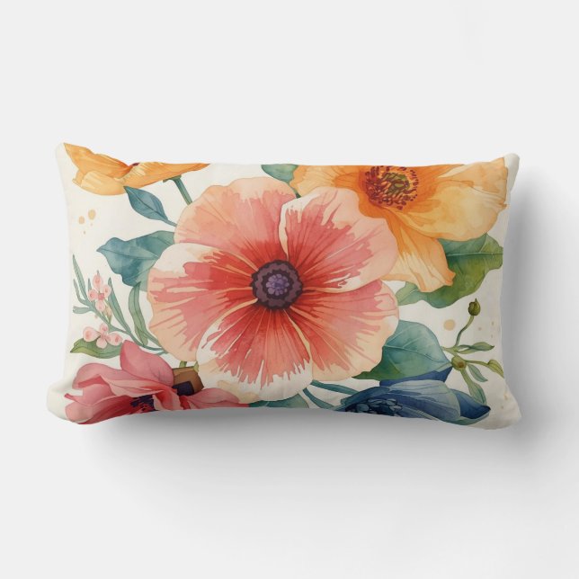 Coussin Rectangle Tournesols ensoleillés  (Recto)