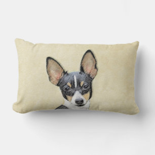Coussin Rectangle Toy Fox Terrier Peinture - Cute Original Chien Art