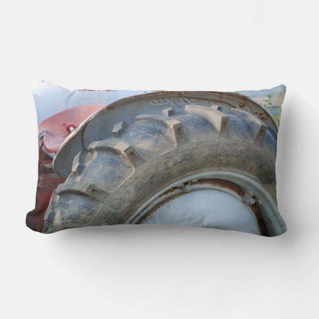 Coussin Rectangle tracteur antique (Recto)