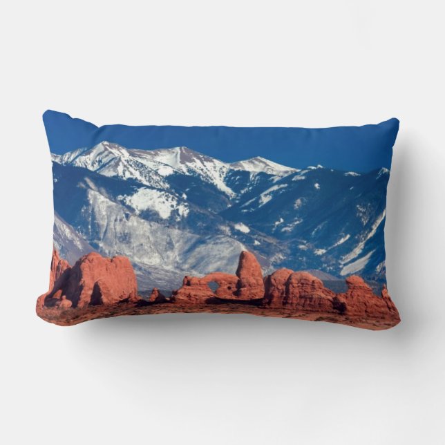 Coussin Rectangle Traînée équilibrée de roche (Recto)