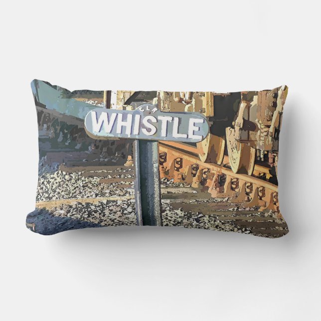 COUSSIN RECTANGLE TRAINS À VAPEUR (Recto)