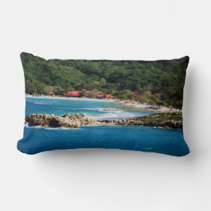 Coussin Rectangle Tranquil Island Paradise Labadee Haïti