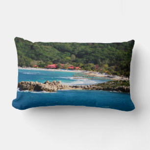 Coussin Rectangle Tranquil Island Paradise Labadee Haïti