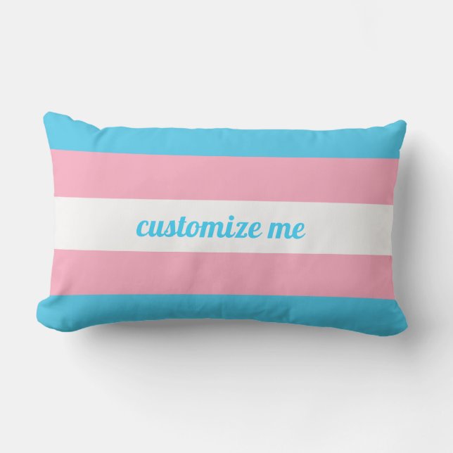 Coussin Rectangle Transgenre Rainbow Custom (Recto)