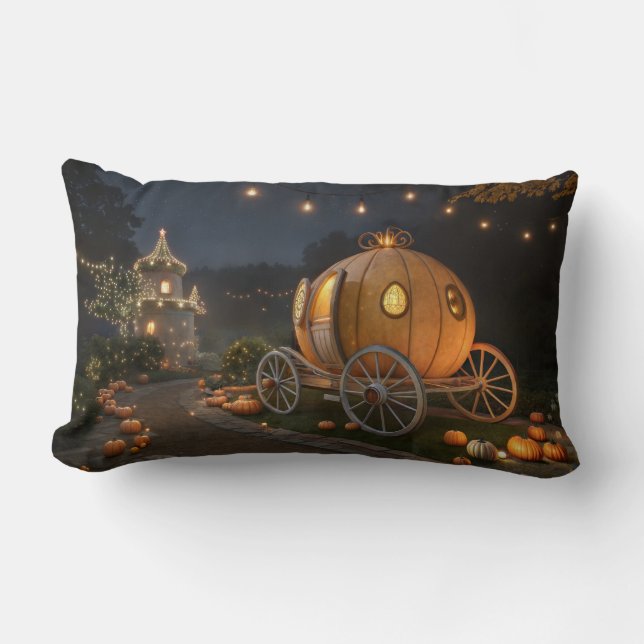 Coussin Rectangle Transport Citrouille magique Fairytale (Recto)