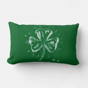 Coussin Rectangle Trèfle esquissé