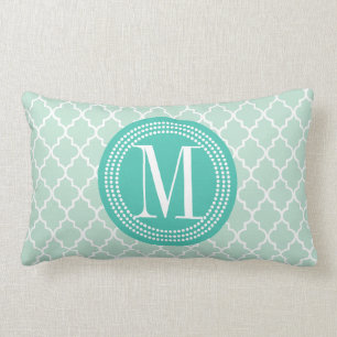 Coussin Rectangle Trellis marocain en bon état de tuiles