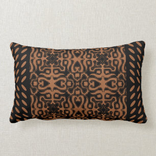 Coussin Rectangle Tribal avec la frontière