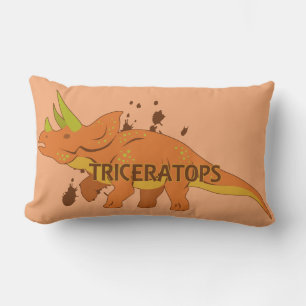 Coussin Rectangle Tricératops
