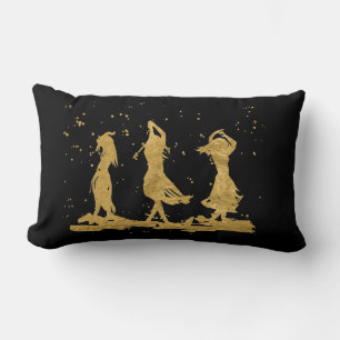 Coussin Rectangle Trois Danseurs d'or
