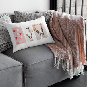 Coussin Rectangle Trois photos de collection Cadeau Valentines de