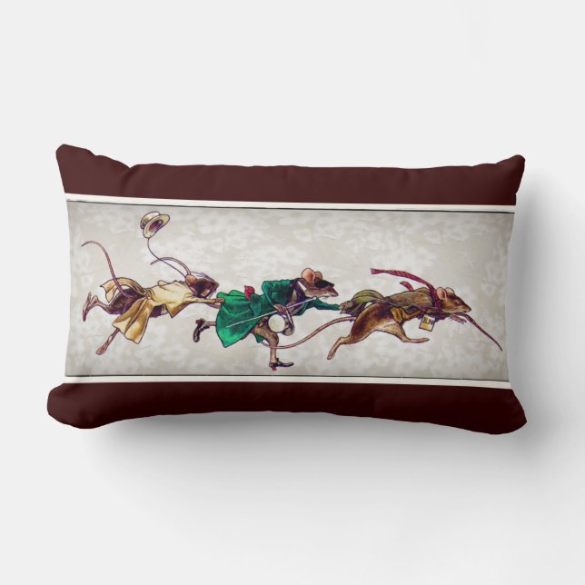 Coussin Rectangle Trois souris aveugles (Recto)