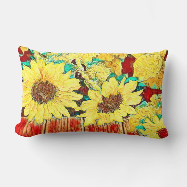 Coussin Rectangle Trois tournfleurs (Recto)