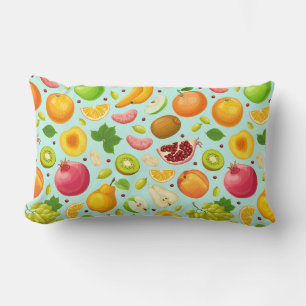 Coussin Rectangle Tropical Fruit Lumbar Pillow