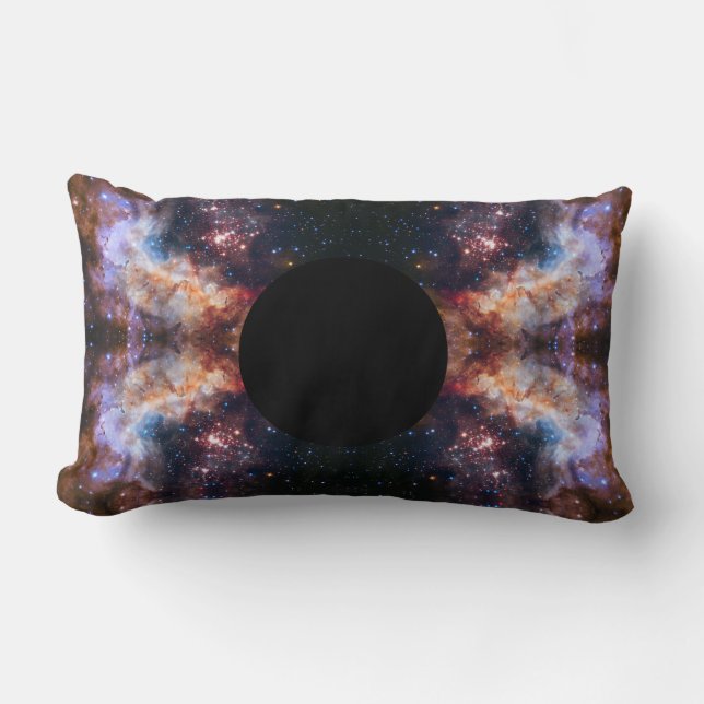 Coussin Rectangle Trou noir espace/galaxie (Recto)