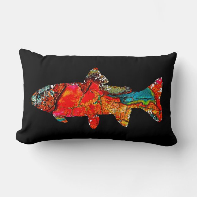 Coussin Rectangle Truitte de Roche de la Mousse (Recto)
