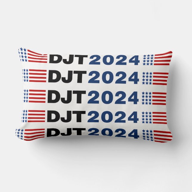 Coussin Rectangle Trump 2024 DJT (Recto)