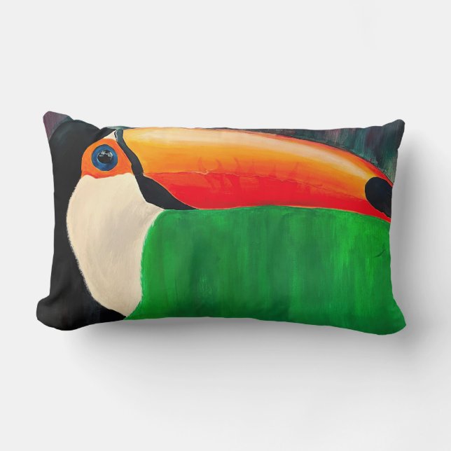 Coussin Rectangle Tucan (Recto)