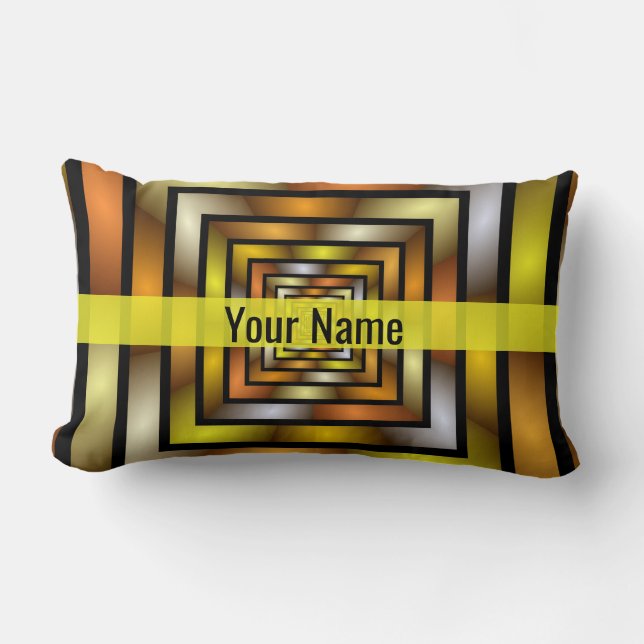 Coussin Rectangle Tunnel lumineux couleur Graphisme Nom du Motif (Recto)