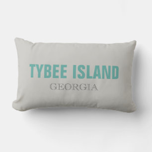 Coussin Rectangle Tybee Island Georgia Beach Jeu d'oreiller