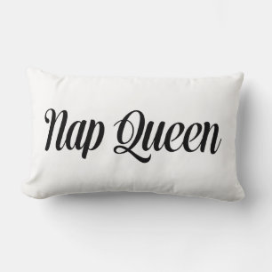 Coussin Rectangle Typographie de la reine Nap