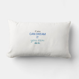 Coussin Rectangle Typographie moderne avec des accents de script élé