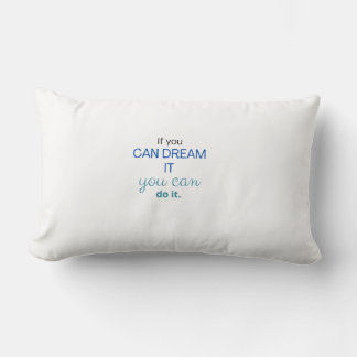 Coussin Rectangle Typographie moderne avec des accents de script élé