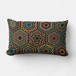 Coussin Rectangle Typographie, Style Vintage, Ambiance Rétro, Aquare