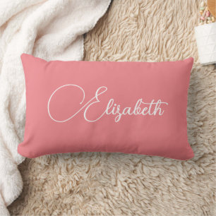 Coussin Rectangle Typographie Votre Propre Nom Chic Carissma Couleur
